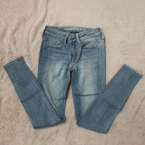American Eagle Eagle super stretch jeggings. Size 00